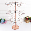 Iron Adjustable 3 Tier Rotating Necklace Display Stand NDIS-K002-04R-1