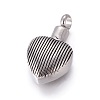 Retro 304 Stainless Steel Pendants STAS-L237-09AS-1