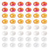 60Pcs 4 Colors Acrylic Beads SACR-TA0001-79-1