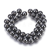 Electroplate Non-Magnetic Synthetic Hematite Beads Strands G-F585-A-12mm-3