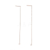 Ion Plating(IP) 304 Stainless Steel Stud Earring Finding LS-STAS-E161-06RG-1