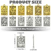 18Pcs 6 Styles Zinc Tibetan Style Alloy Pendants FIND-YW0004-70A-3