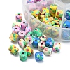 150Pcs 6 Colors Handmade Polymer Clay Beads CLAY-FS0001-21-3