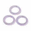 UV Plating Opaque Acrylic Beads Frames PACR-M003-03D-3