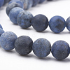 Natural Dumortierite Quartz Beads Strands G-T106-061-2
