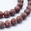 Natural Sesame Jasper/Kiwi Jasper Beads Strands X-G-F518-23-8mm-3