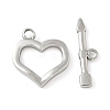 304 Stainless Steel Toggle Clasps STAS-H483-47P-1