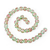 1 Strand Handmade Glod Sand Lampwork Beads Strands LAMP-TA0002-09F-2