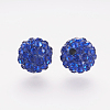 Polymer Clay Rhinestone Beads X-RB-K050-8mm-C19-2