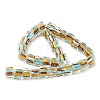 Silver Foil Glass Beads FOIL-D074-01E-1