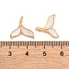 Brass Micro Pave Clear Cubic Zirconia Pendants KK-S389-06G-3