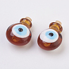 Handmade Lampwork Perfume Bottle Pendants LAMP-P044-H01-1