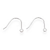 Anti-Tarnish Rhodium Plated 925 Sterling Silver Earring Hooks STER-T007-117P-1