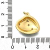 Brass Micro Pave Cubic Zirconia Pendants KK-D339-22G-3