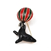 Sea Lion Playing Ball Enamel Pins JEWB-M070-01G-1
