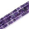 Natural Purple Fluorite Beads Strands G-P553-E02-02-2