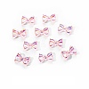 Electroplated Bowknot Resin Cabochons MRMJ-R128-16I-1