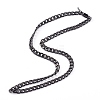 304 Stainless Steel Cuban Link Chain Necklaces NJEW-JN03345-1