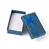 Rectangle Paper Jewelry Gift Boxes with Bowknot CON-TAC0010-79B-10