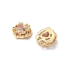 Brass Micro Pave Cubic Zirconia Pendants KK-A259-14G-2