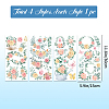 Floral PVC Waterproof Decorative Stickers DIY-WH0404-012-3