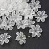 Frosted Flower Clear Transparent Acrylic Beads X-PAF154Y-11-1