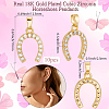 10Pcs Brass Micro Pave Cubic Zirconia Pendants KK-BBC0019-39-2