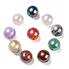 UV Plating Rainbow Iridescent Acrylic Beads X-PACR-E001-03-2