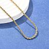 304 Stainless Steel Rope Chain Necklaces X-NJEW-F226-03G-02-1