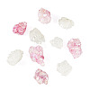 10Pcs 2 Colors Electroplated Natural Druzy Agate Beads G-TA0003-03-3