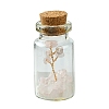 Transparent Glass Wishing Bottle Decoration AJEW-JD00011-01S-1