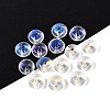 Baking Paint Electroplate Transparent Glass Beads EGLA-Q141-01B-A13-1