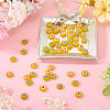50Pcs 2 Colors Handmade Millefiori Lampwork Beads LAMP-TADJ0001-03C-4