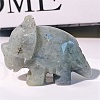 Natural Labradorite Carved Healing Rhinoceros Figurines PW-WG88972-05-1