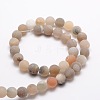 Dyed Frosted Natural Druzy Geode Agate Round Beads Strands G-E322A-8mm-01-2