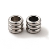 Non-Tarnish 201 Stainless Steel European Beads STAS-M089-04P-1