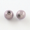 Spray Painted Acrylic Beads MACR-Q154-10mm-N07-2