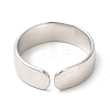 Non-Tarnish 304 Stainless Steel Common Gull Open Cuff Ring for Women RJEW-E063-14P-3