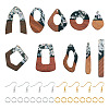 DIY Two Tone Dangle Earring Making Kit DIY-TA0009-01C-1