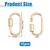10Pcs Alloy Screw Carabiner Lock Charms FIND-DC0008-32G-2