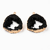 Druzy Resin Pendants RESI-R428-024D-2