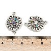 Alloy Rhinestone Connector Charms FIND-A049-07AS-3