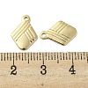 304 Stainless Steel Charms STAS-L022-036G-3
