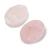 Natural Rose Quartz Cabochons G-K338-38C-02-2