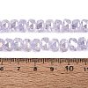 Electroplate Transparent Crackle Glass Beads Strands EGLA-Q135-01A-B06-4