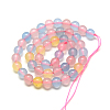 Natural Chalcedony Bead Strands G-R342-8mm-20-2