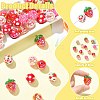 45Pcs 9 Styles Plastic Round Bead & Acrylic Beads Strawberry Kits MACR-CJ0002-46-3