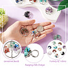 10Pcs 10 Styles Natural & Synthetic Gemstone Pendants G-YS0001-23-5