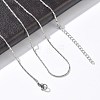 1.2MM 304 Stainless Steel Boston Link Chain Necklaces NJEW-D328-01P-03-4