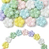 20Pcs UV Plating Opaque Acrylic Beads PACR-YW0001-46-1